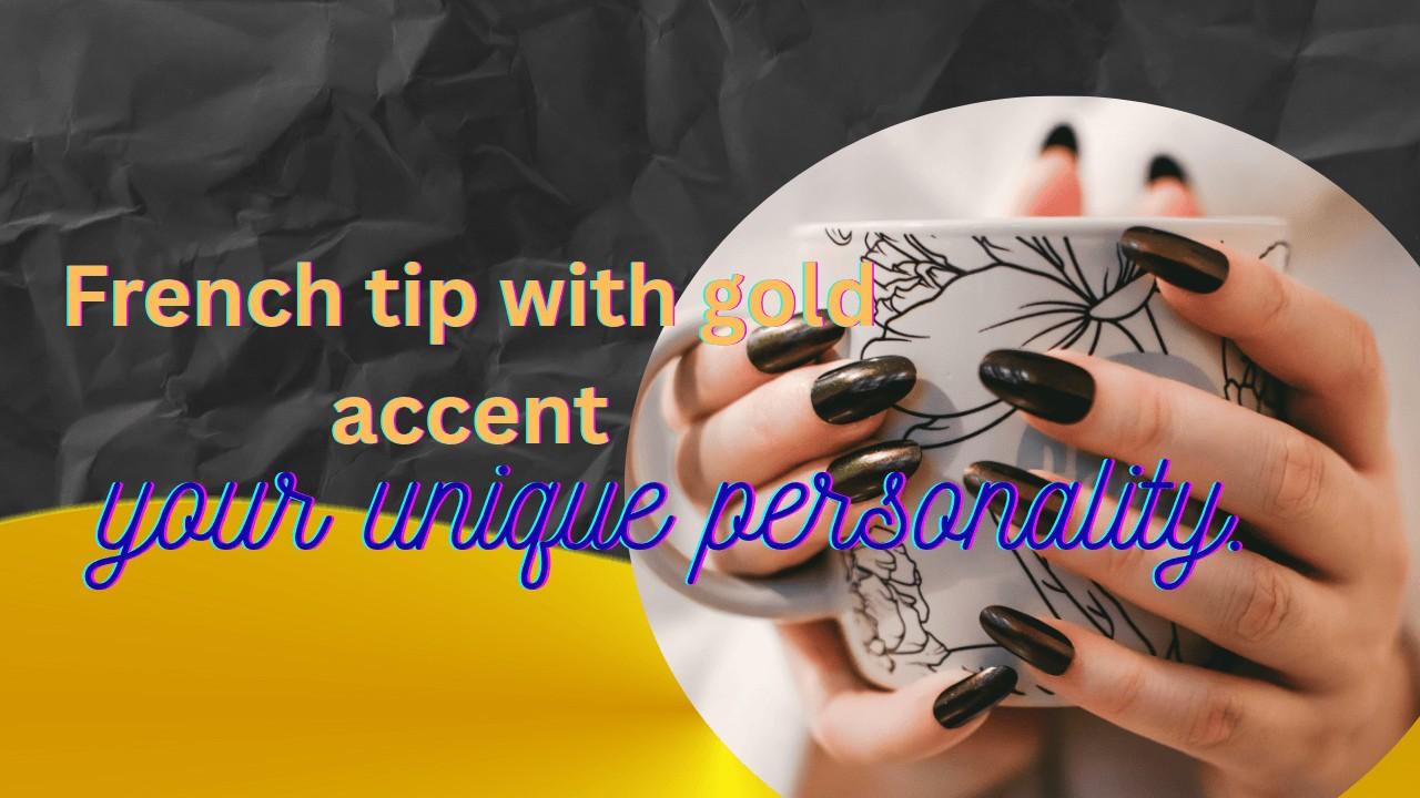 Gold and black glitter nails with a bold, sparkling design, showcasing a mix of elegance and glamour.