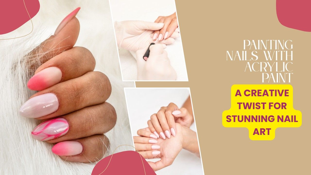 Acrylic paint nail art tools and brushes for beginners